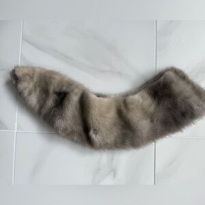 Vtg Authentic Mink Collar from 1950s/60s Good Used Condition